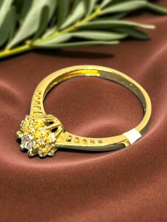 14 Ayar Altın Taşlı Fantezi Yüzük - 4