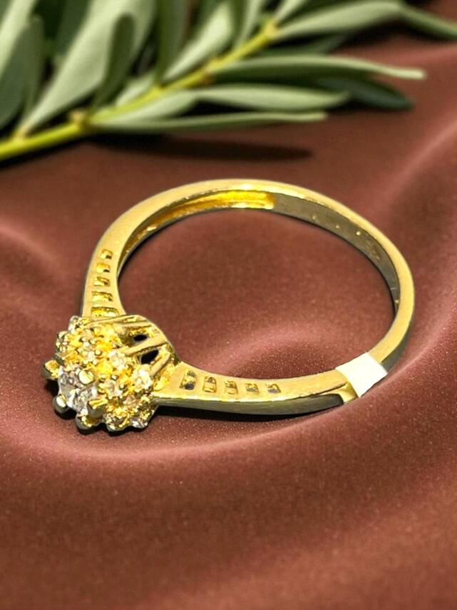 14 Ayar Altın Taşlı Fantezi Yüzük - 4