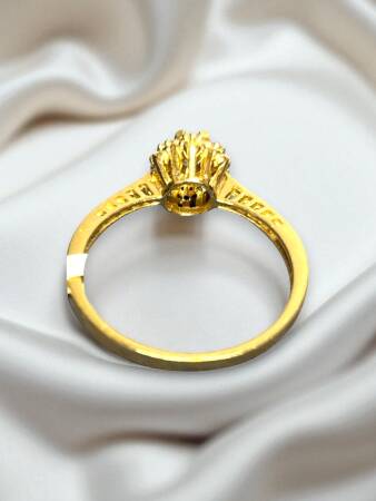 14 Ayar Altın Taşlı Fantezi Yüzük - 3