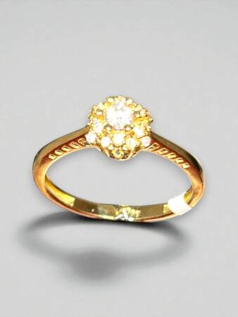 14 Ayar Altın Taşlı Fantezi Yüzük - 5