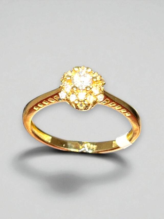 14 Ayar Altın Taşlı Fantezi Yüzük - 5