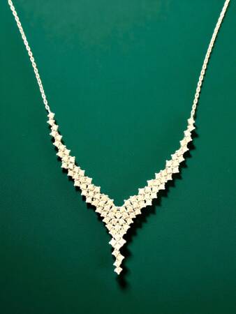 14 Ayar Altın Taşlı Kolye - 