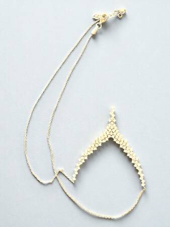 14 Ayar Altın Taşlı Kolye - 3