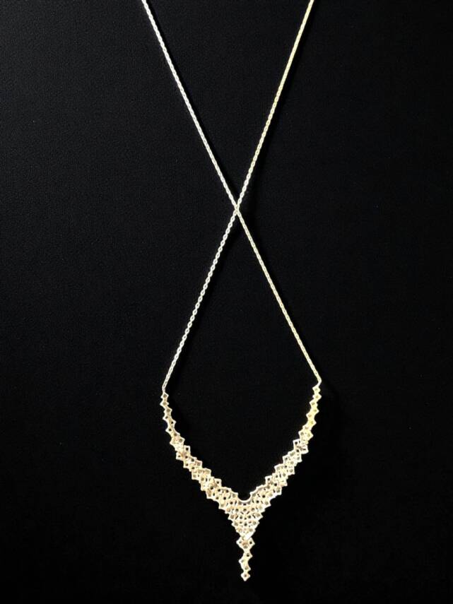 14 Ayar Altın Taşlı Kolye - 5