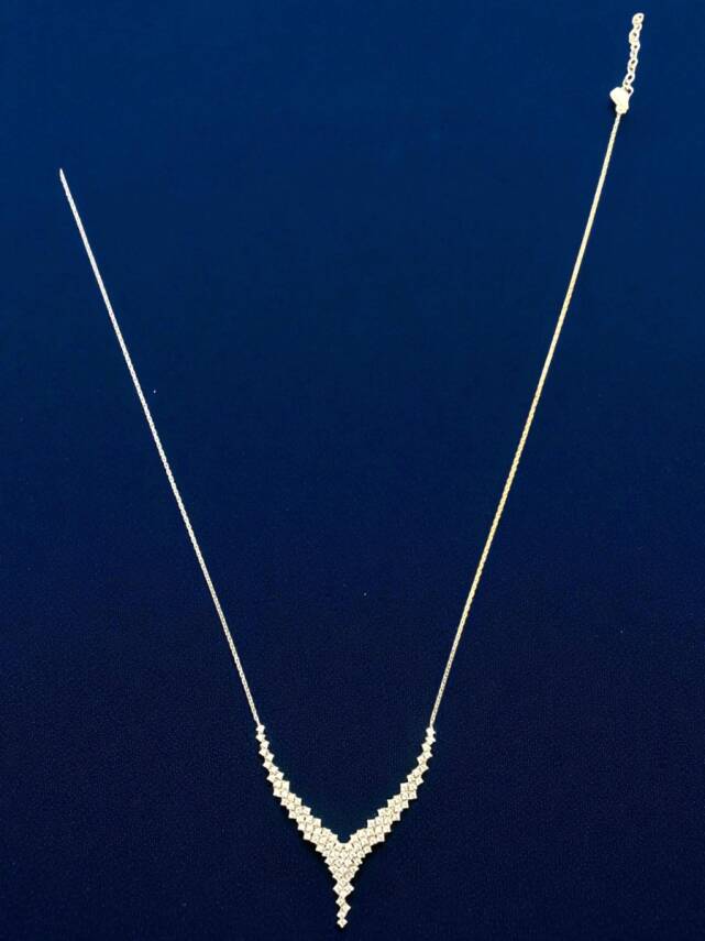 14 Ayar Altın Taşlı Kolye - 4