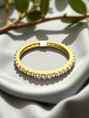 14 Ayar Altın Taşlı Tamtur Yüzük - 2