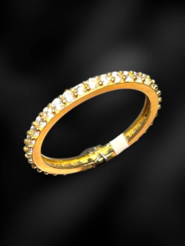 14 Ayar Altın Taşlı Tamtur Yüzük - 3