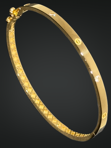 14 Ayar Taşlı Vida Kelepçe - 4