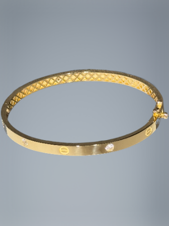 14 Ayar Taşlı Vida Kelepçe - 3