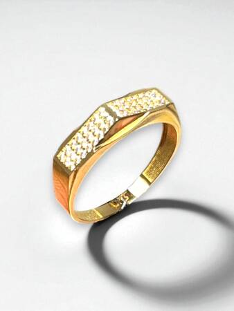 14 Ayar Altın Taşlı Yüzük - 2