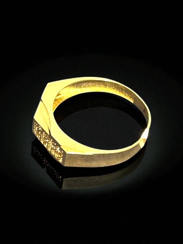 14 Ayar Altın Taşlı Yüzük - 3