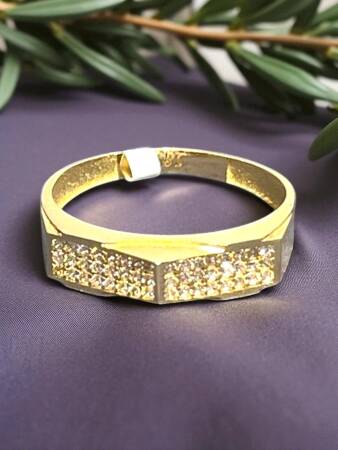 14 Ayar Altın Taşlı Yüzük - 