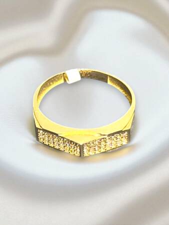 14 Ayar Altın Taşlı Yüzük - 8