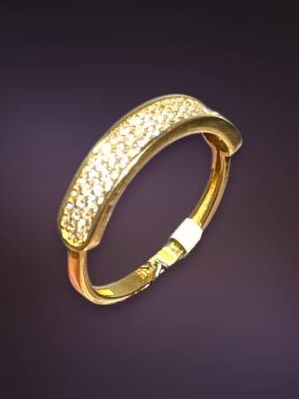 14 Ayar Altın Taşlı Yüzük - 2