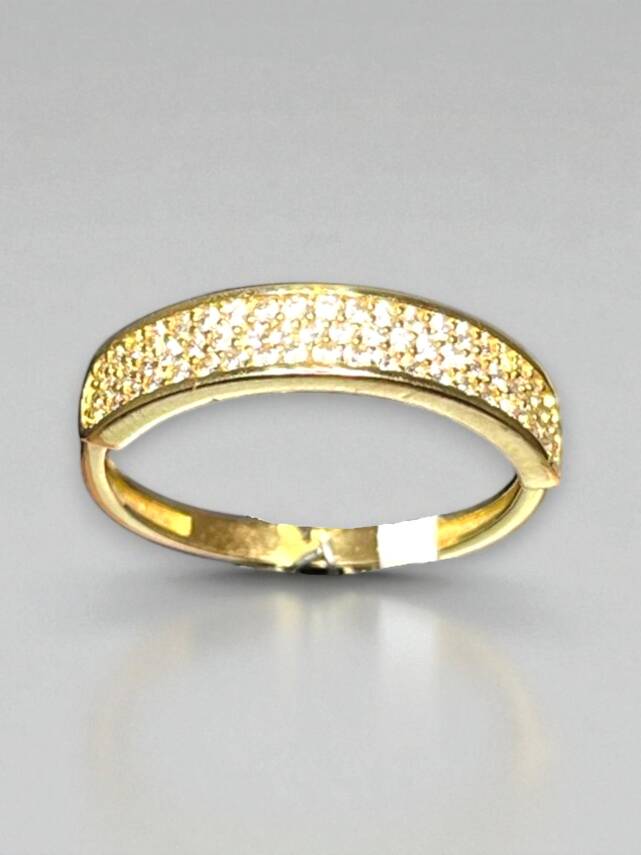 14 Ayar Altın Taşlı Yüzük - 5