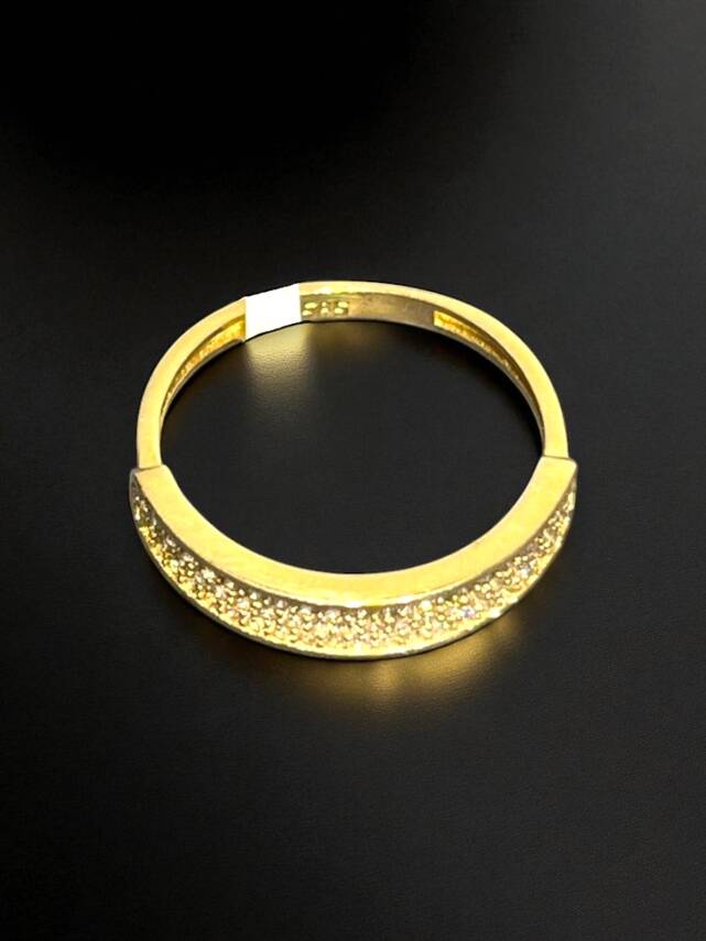 14 Ayar Altın Taşlı Yüzük - 4