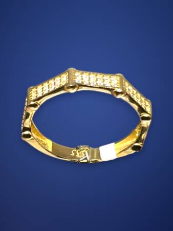 14 Ayar Altın Taşlı Yüzük - 2