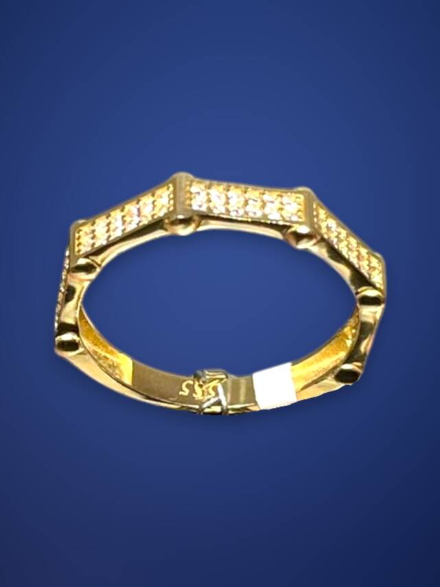 14 Ayar Altın Taşlı Yüzük - 2