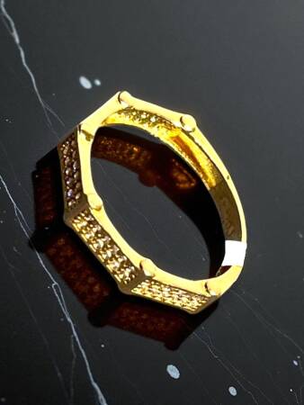 14 Ayar Altın Taşlı Yüzük - 4