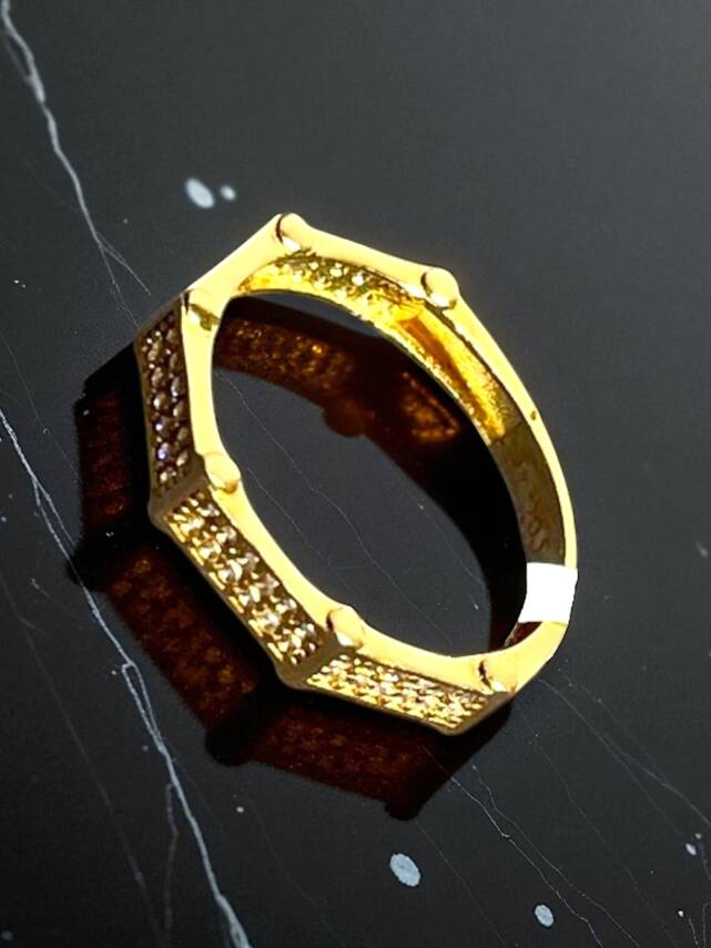 14 Ayar Altın Taşlı Yüzük - 4