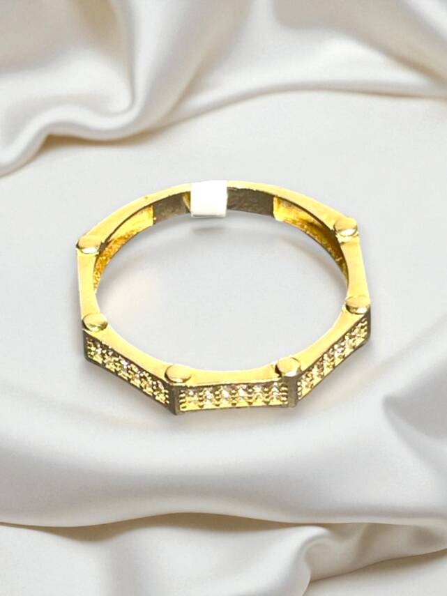 14 Ayar Altın Taşlı Yüzük - 6