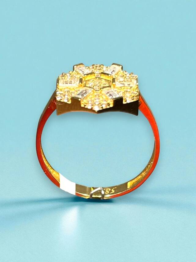 14 Ayar Altın Taşlı Yüzük - 3