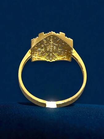 14 Ayar Altın Taşlı Yüzük - 7