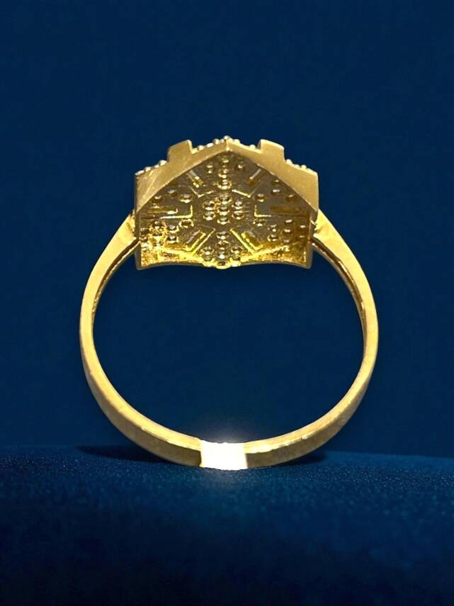 14 Ayar Altın Taşlı Yüzük - 7