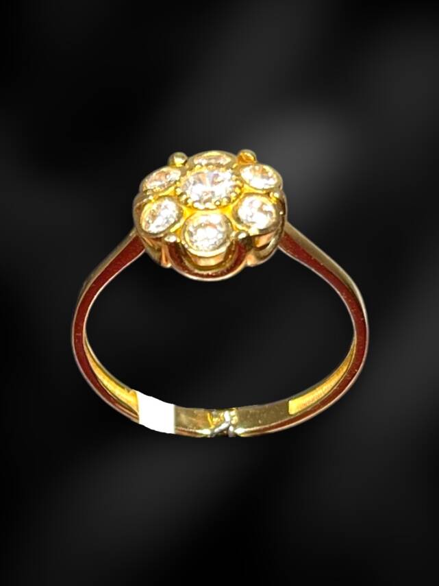 14 Ayar Altın Taşlı Yüzük - 9