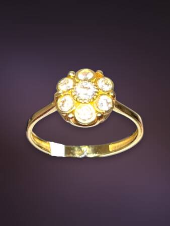 14 Ayar Altın Taşlı Yüzük - 11