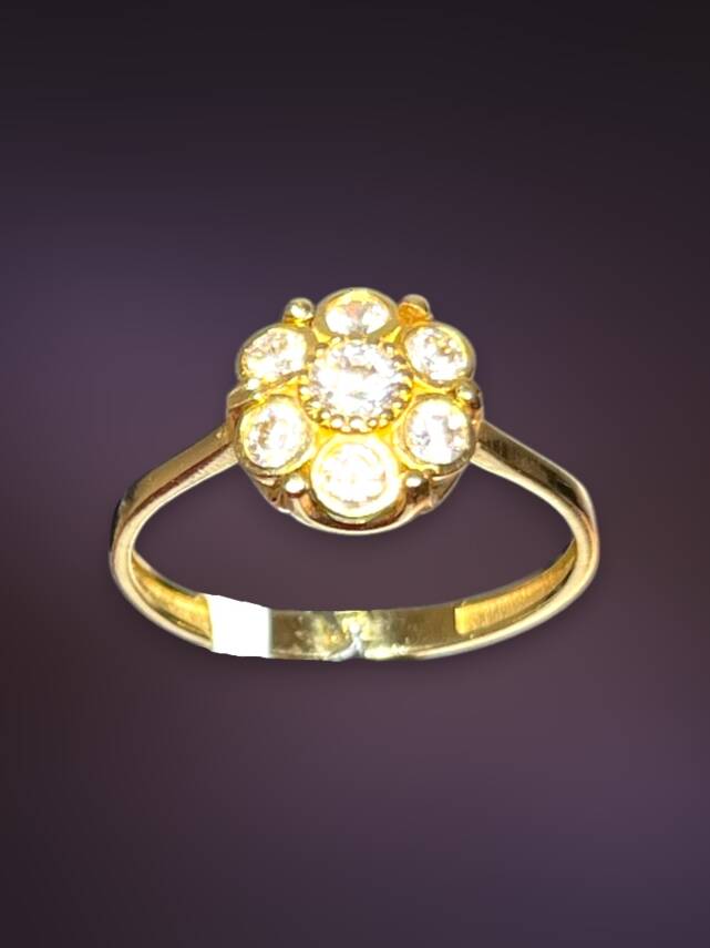 14 Ayar Altın Taşlı Yüzük - 11