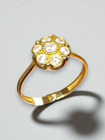 14 Ayar Altın Taşlı Yüzük - 6