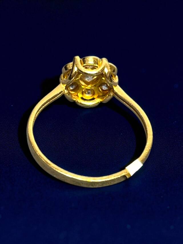 14 Ayar Altın Taşlı Yüzük - 5