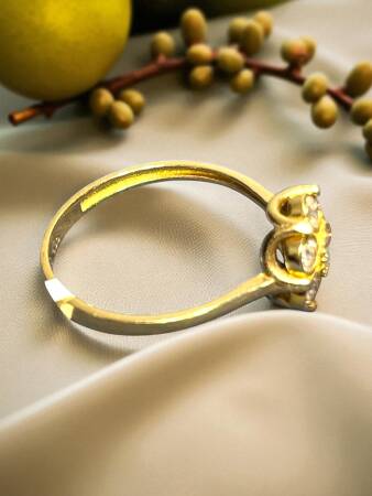 14 Ayar Altın Taşlı Yüzük - 3