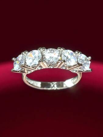 14 Ayar Altın Tektaş Yüzük - 3