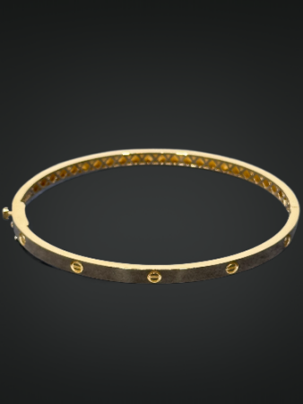 14 Ayar Altın Vida Kelepçe - 