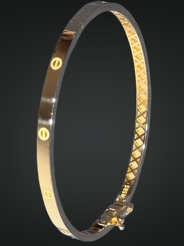 14 Ayar Altın Vida Kelepçe - 5