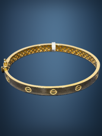 14 Ayar Altın Vida Kelepçe - 3