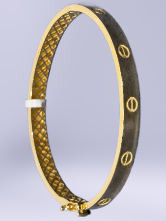 14 Ayar Altın Vida Kelepçe - 4