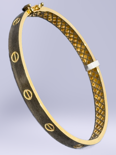 14 Ayar Altın Vida Kelepçe - 2