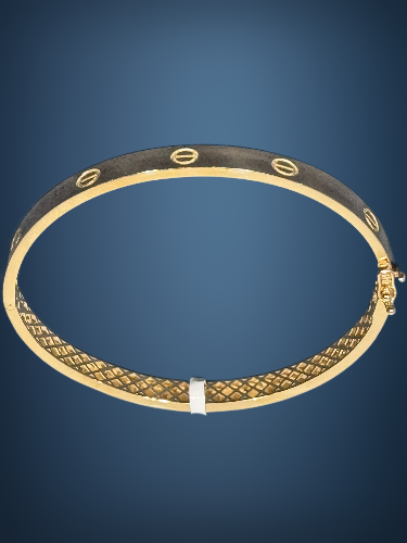 14 Ayar Altın Vida Kelepçe - 5