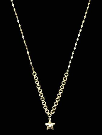 14 Ayar Altın Yıldız Kolye - 3