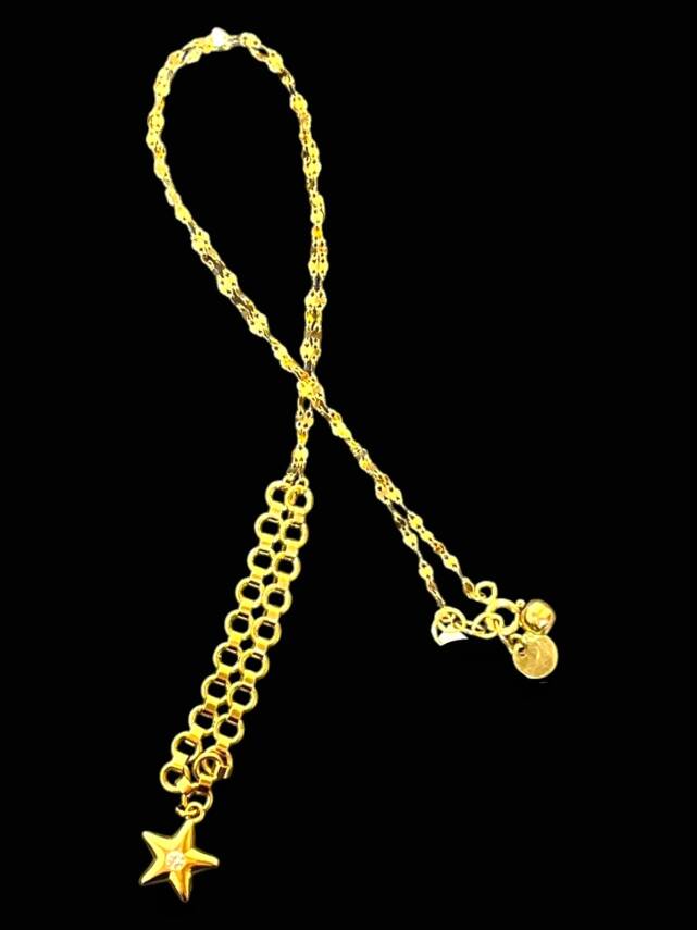 14 Ayar Altın Yıldız Kolye - 4