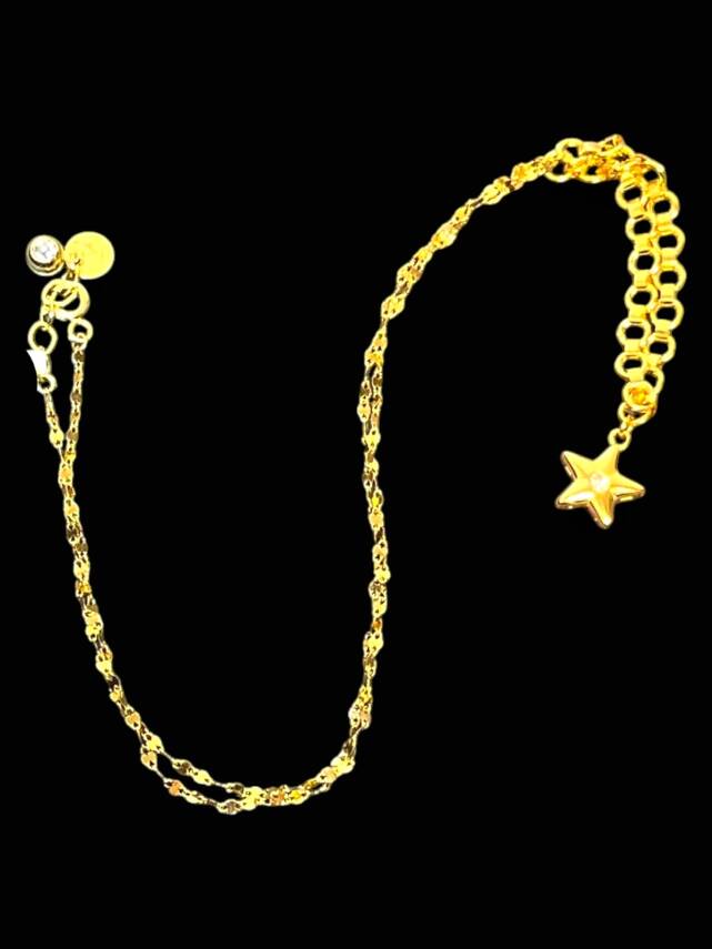 14 Ayar Altın Yıldız Kolye - 5