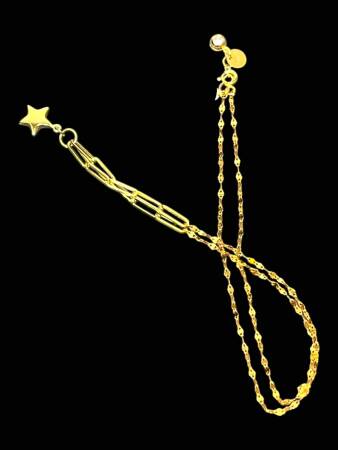 14 Ayar Altın Yıldız Kolye - 3