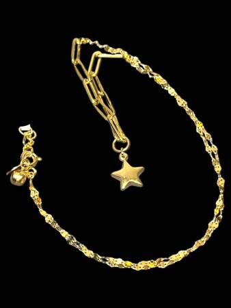 14 Ayar Altın Yıldız Kolye - 4