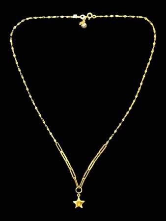 14 Ayar Altın Yıldız Kolye - 6