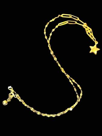 14 Ayar Altın Yıldız Kolye - 5