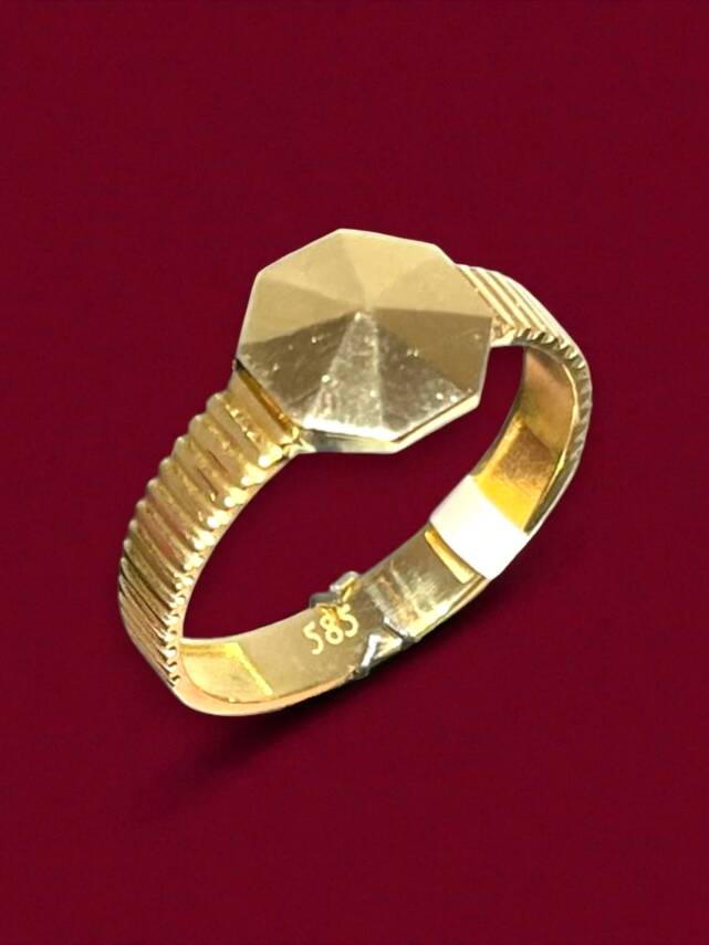 14 Ayar Altın Modelli Yüzük - 1