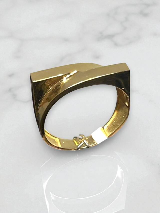 14 Ayar Altın İkili Sarmal Yüzük - 2